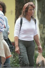 Curvy granny rocking a hot camel toe